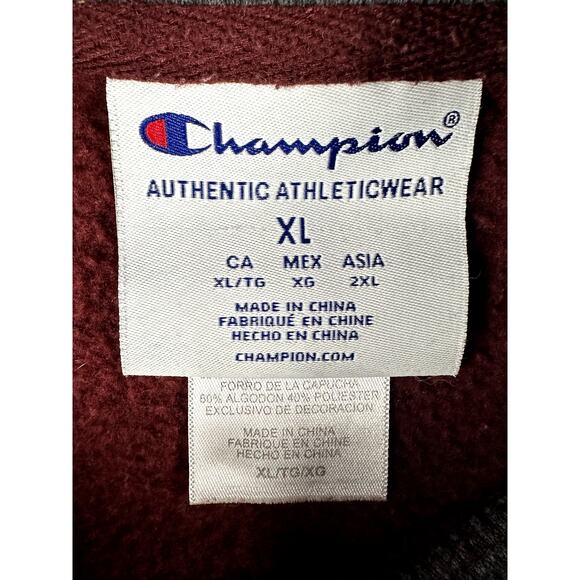 Texas A&M Aggies Champion Embroidered Pullover Hoodie Red White Mens XL NCAA ATM - Picture 5 of 7